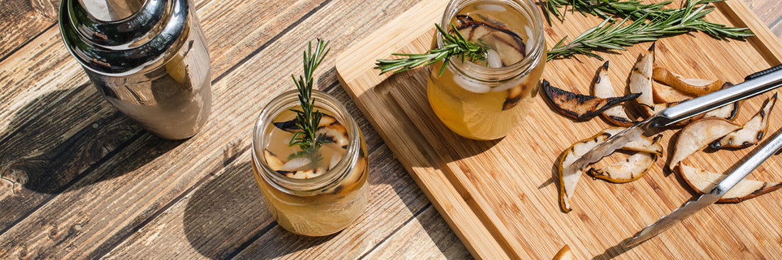 Pear Gin Smash s hruško z žara